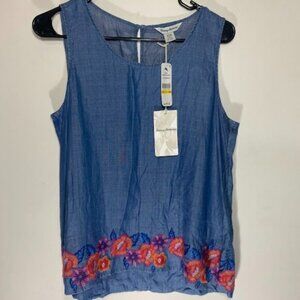 Tommy Bahama Frieda Floral Embroidered Shell Top